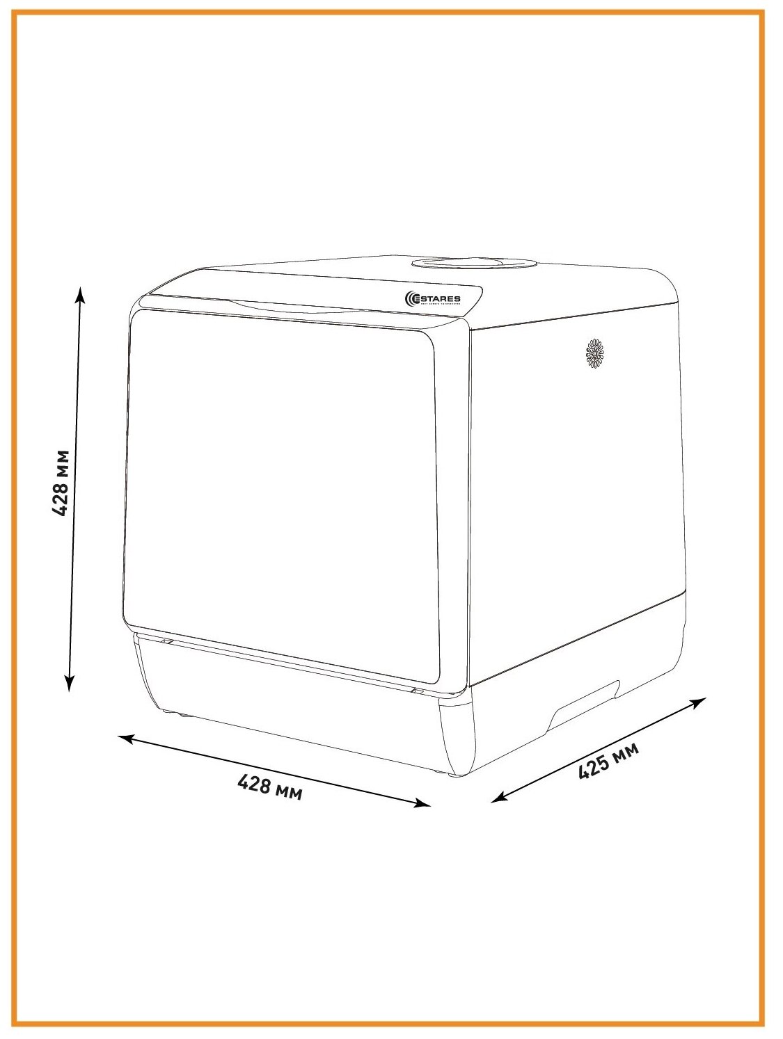 Посудомоечная машина компактная 900W -BLACK-220V УУО00004224 - фотография № 7