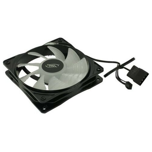 Deepcool Вентилятор Case fan RF120R LED Red подсветка, 1300об мин Retail вентилятор для корпуса настольного пк 120мм 1100 оборотов подсветка красная