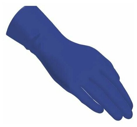 Перчатки Avikomp латексные максимальной плотности, 1 пара, размер L, цвет синий