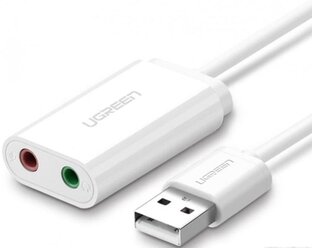 Аудиоадаптер Ugreen USB - AUX Jack 3.5 мм