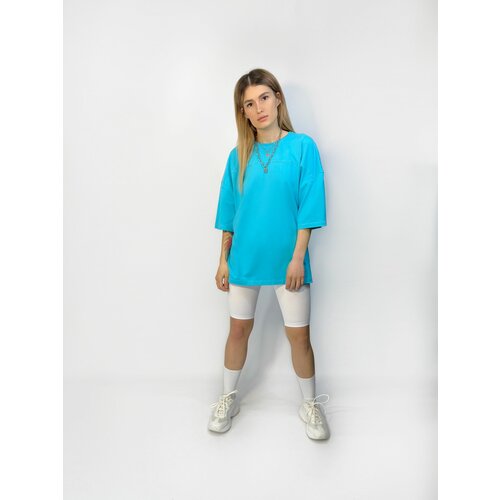 Футболка KACH, размер 40(2XS)-50(XL), голубой