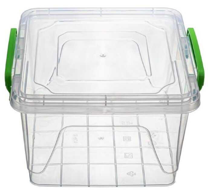 Контейнер elfplast "Fresh Box" (прозрачный, квадрат), 2,4 л 20х18х12 см 403 - фотография № 2