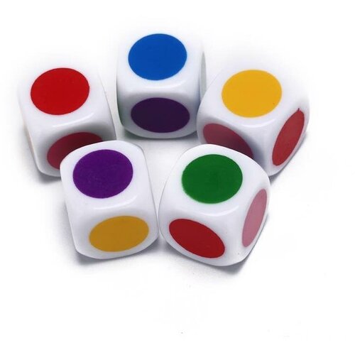 Кубик игральный с цветными сторонами 190₽