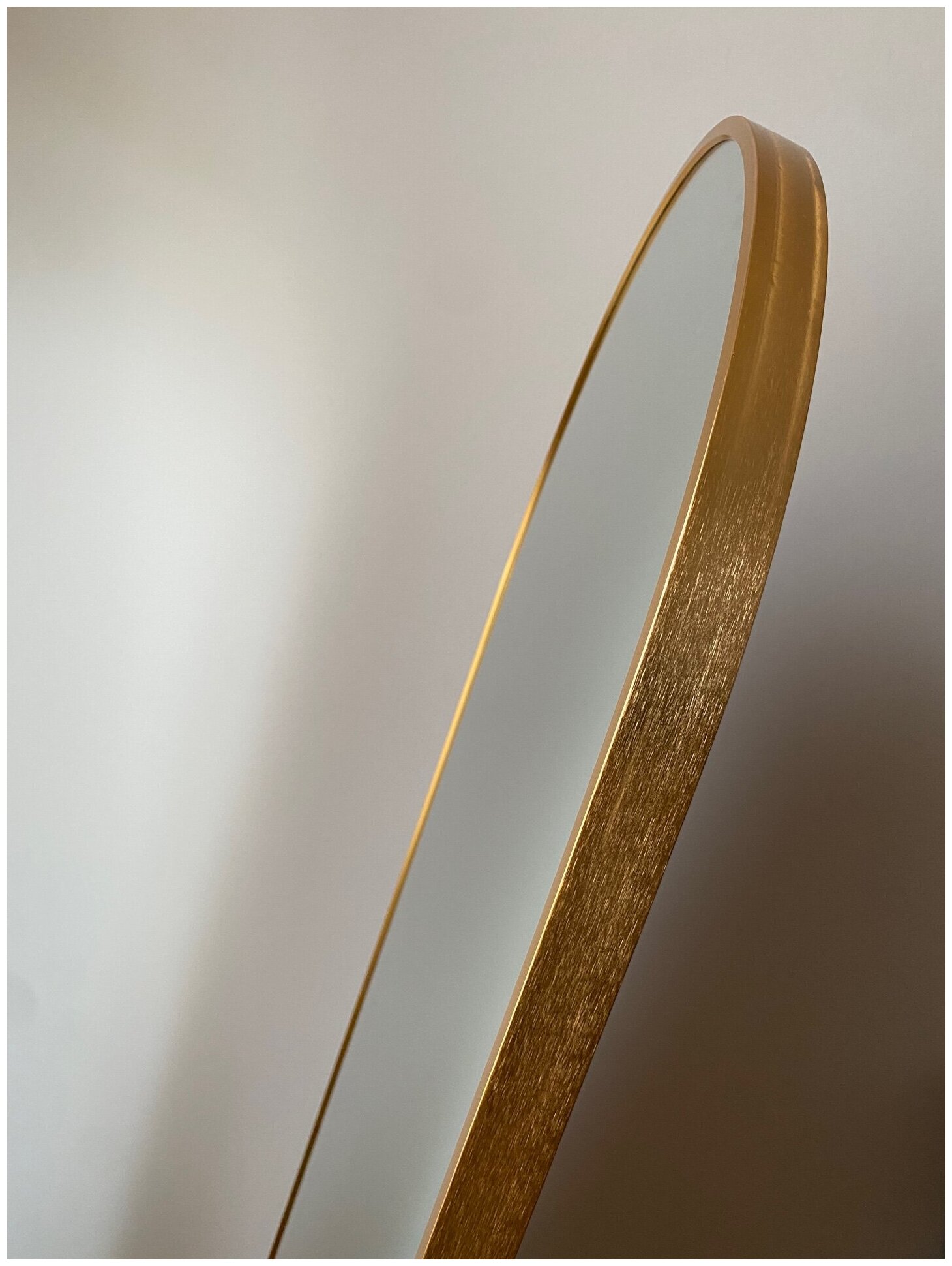 Зеркало напольное в полный рост 50х160 см в металлической раме золото Дизайнерское, для гостиной гардеробной шоу-рума магазина - фотография № 6