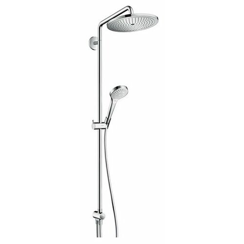 Душевая стойка hansgrohe Croma Select 280 Air 1jet Showerpipe Reno EcoSmart 26793000, хром хром 1600 мм душевая колонна без смесителя hansgrohe croma select 280 1jet reno showerpipe 26793000