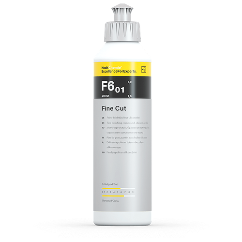 ExcellenceForExperts Koch Chemie Fine Cut F6.01 - Мелкозернистая абразивная полировальная паста для полировки полутвердых и мягких лаков (250мл)