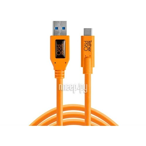 Кабель Tether Tools TetherPro USB 3.0 to USB-C 4.6m Orange (CUC3215-ORG)