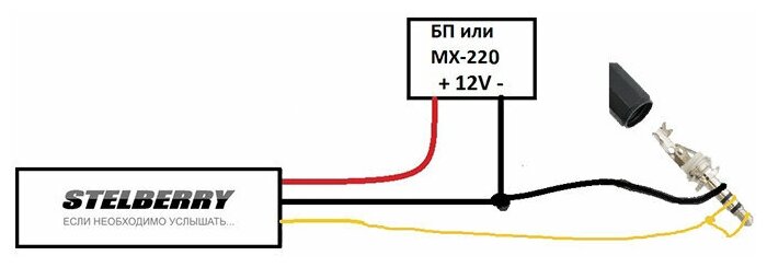 Миниатюрный микрофон Stelberry M-70 (с отключаемой АРУ и РЧ)