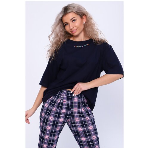 фото Женская пижама/ домашний костюм (футболка+ бриджи), размер 52 натали