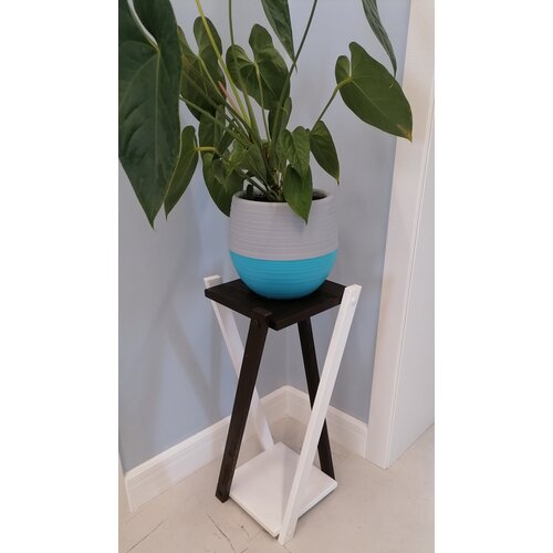 Подставка для цветов h=60 см. белый/венге