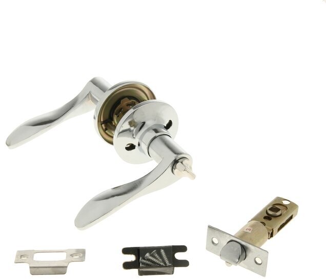 Защелка (мод.3187) межкомнатная фиксатор цвет хром