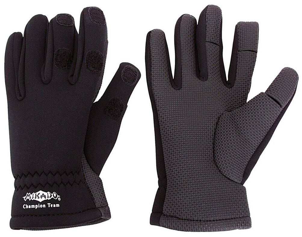 Перчатки и рукавицы MIKADO UMR-00, XL, зима, черный/серый