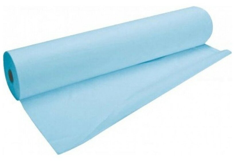 фото Простыня одноразовая 70*200 SS в рулоне голубая