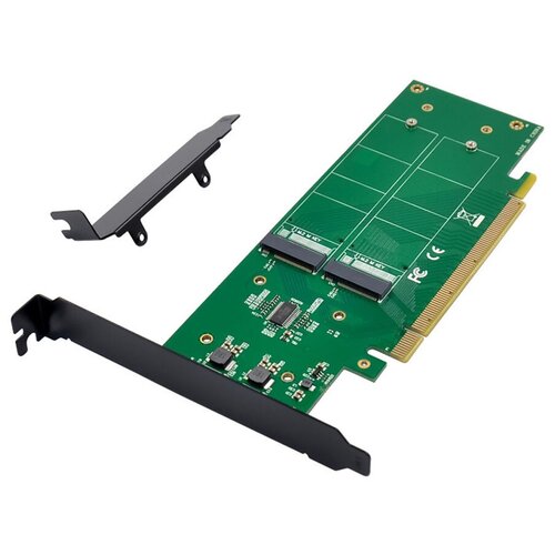 Переходник PCI-Ex16 - NGFF(M.2) SSD | PCI-E 3.0->4 x M.2 M key NVMe SSD | ORIENT C306E4 адаптер плата карта расширения pci e hub usb 3 0х 4 порта для настольных компьютеров pci express 5 гбит с для материнской платы