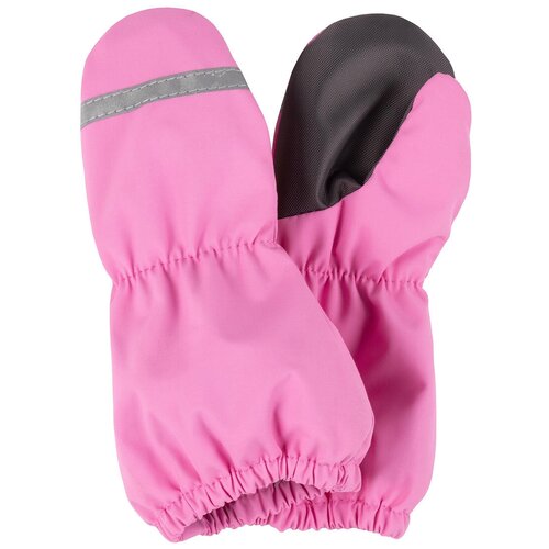 Варежки KERRY для девочек демисезонные, подкладка, непромокаемые, размер 2, розовый