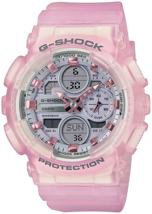 Наручные часы CASIO G-Shock, розовый, серый