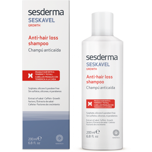 Sesderma SESKAVEL Anti-Hair Loss Shampoo - Шампунь от выпадения волос, 200 мл