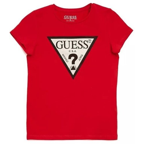 Футболка GUESS, хлопок, размер 16, красный