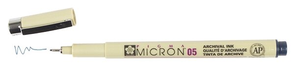 Ручка капиллярная Sakura Pigma Micron 0.45 мм, цвет чернил: иссиня-черный