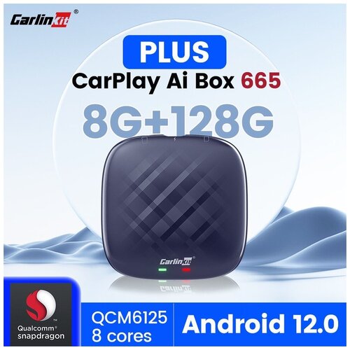 CarlinKit CarPlay Ai Box QCM6125 Android 12 - 8/128