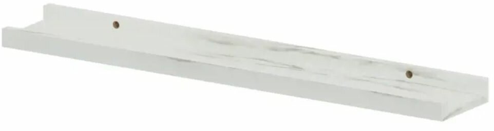 Полка мебельная White Marble 60x10.0x1.2 см МДФ цвет белый мрамор