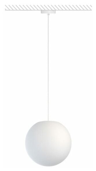 Подвесной светильник шар 25 см белый из пластика m3light SPHERE_P IP40 3000K