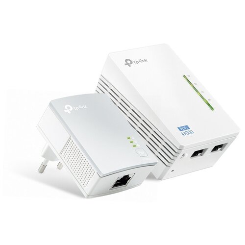 Сетевой адаптер/ 300Mbps Wireless AV600 Powerline Extender Twin Pack (with a TL-PA4010), 2 Fast Ethernet ports TL-WPA4220KIT