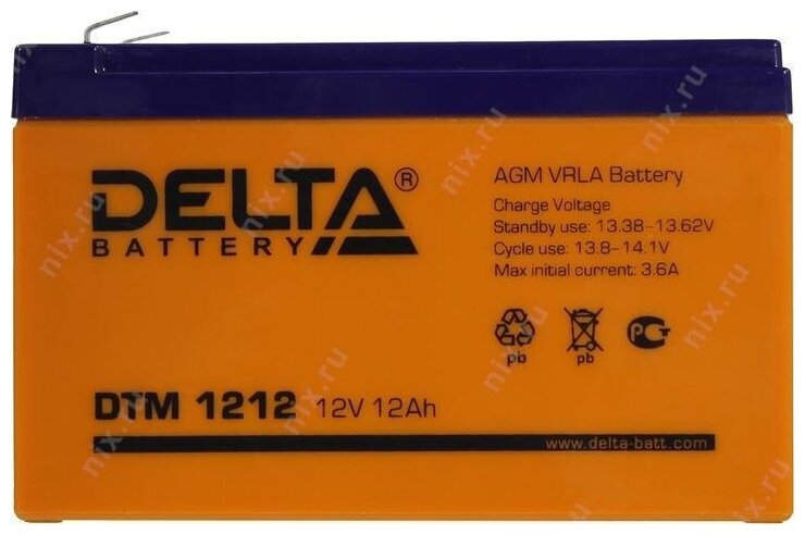 DELTA Battery DTM 1212 12В 12 А·ч - фото №12