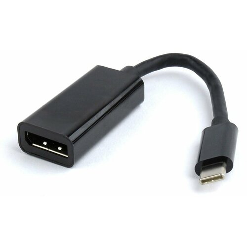 Переходник/адаптер Cablexpert USB Type-C - DisplayPort (A-CM-DPF-01), 0.15 м, черный