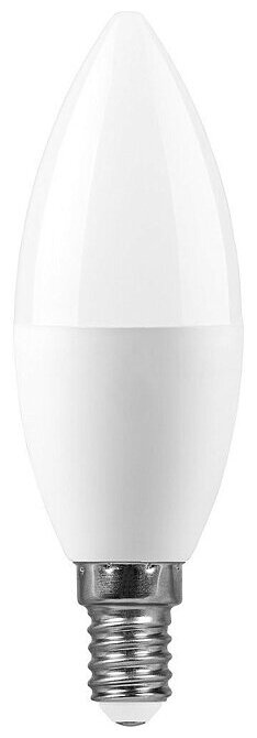 фото Светодиодная LED лампа Feron свеча C37 E14 13W(1130lm) 6400K 6К матовая 121x37 LB-970 38109