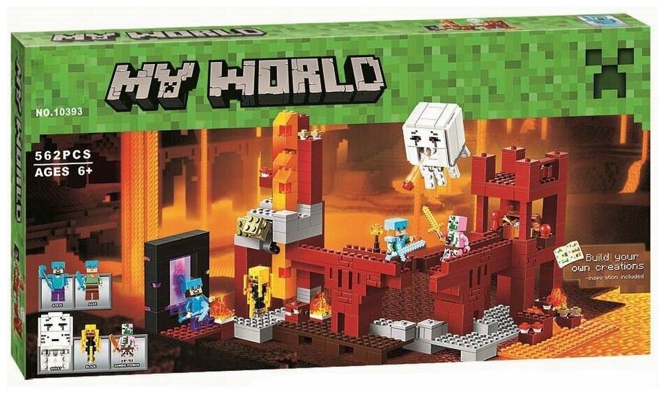 Lari 10393 Конструктор Minecraft My World Подземная крепость