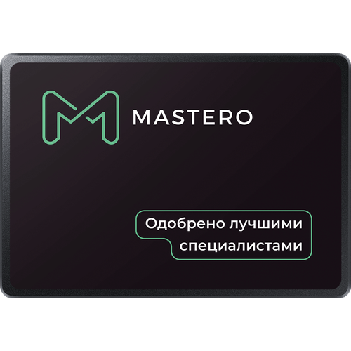 Твердотельный накопитель SSD Mastero 960Gb 25 SATA3 MST-SSD-960G 666700₽