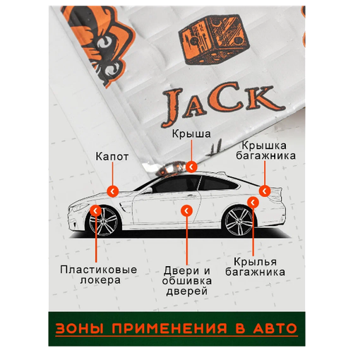 Виброизоляция Шумоизоляция для автомобиля дома дачи Шумофф Jack (Джек) 8 листов (0,8 кв. м)