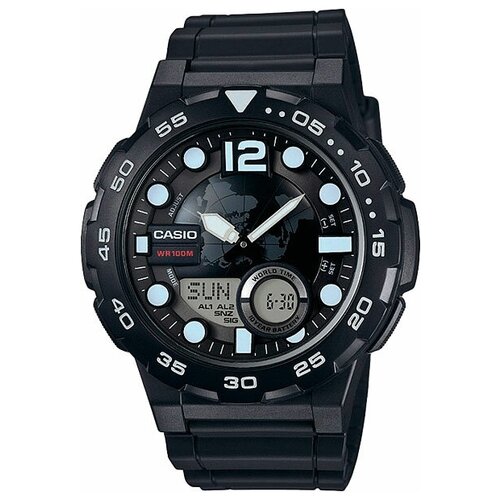 Наручные часы CASIO Collection AEQ-100W-1A, черный