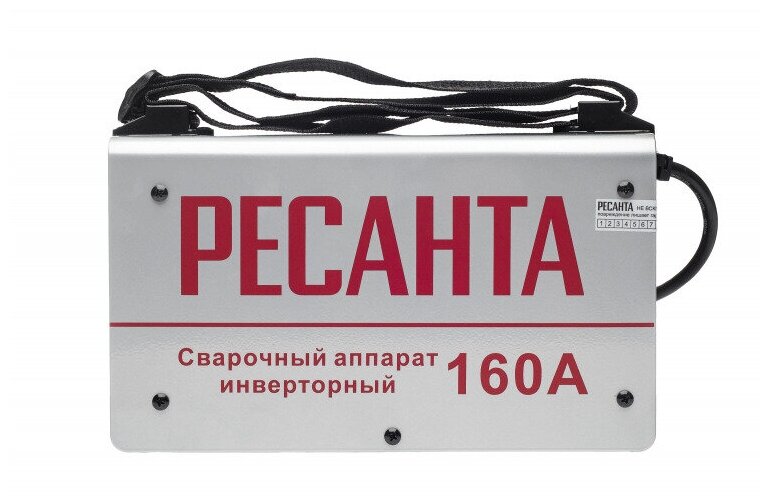 Сварочный аппарат инверторный Ресанта САИ-160 , 160 ампер , комплект кабелей - фотография № 15