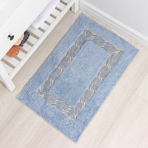 Ковер для ванны Вензель 50х80 цв голубой 900 гм2 100 хлопок 1620₽