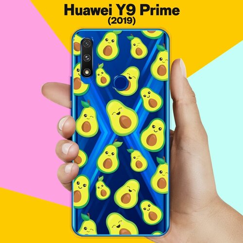 Силиконовый чехол Много авокадо на Huawei Y9 Prime (2019)