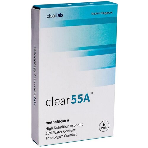 Купить Clear 55A (6бл) -0, 75, 8, 7, Clearlab, бесцветный, метафилкон а