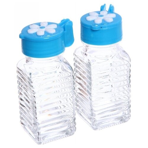 фото Florento набор для специй цветок (полоски) голубой