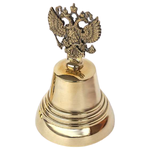 Валдайские колокольчики Колокольчик с ручкой Двуглавый Орел №5 - изображение