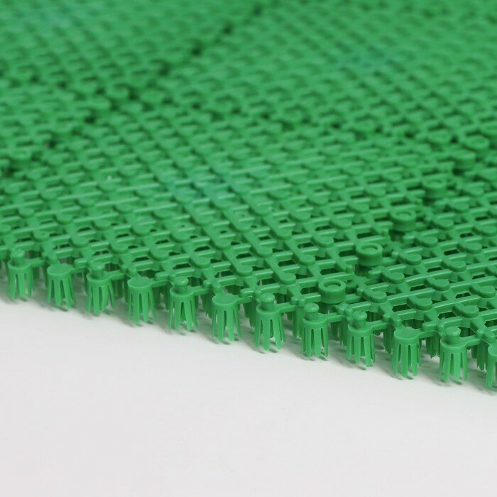 Коврик придверный пластмассовый «Gras», 41×54 см, цвет зеленый - фотография № 5