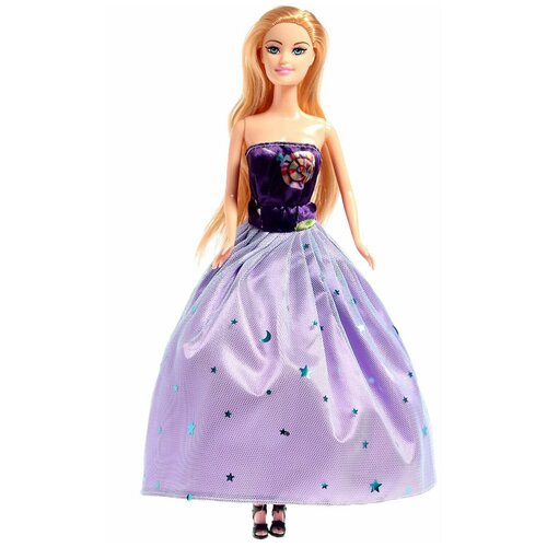 Кукла-модель «Анна» в платье, цвет фиолетовый
