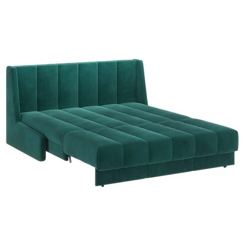 Диван тканевый прямой D1 furniture Венеция 140 НзПБ изумрудный