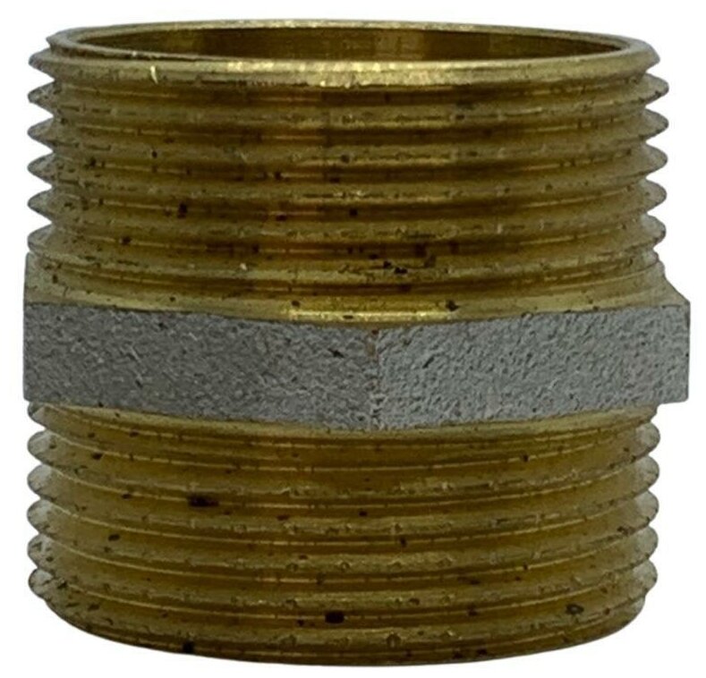 Ниппель латунь никель 32х32, Aquasfera, арт.9022-04 - 2шт