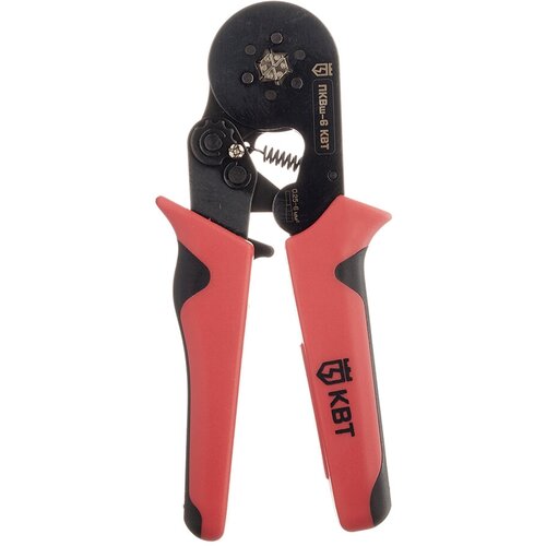 Пресс-клещи КВТ ПКВш-6 для обжима втулочных наконечников 0,25-6 кв. мм (74593)