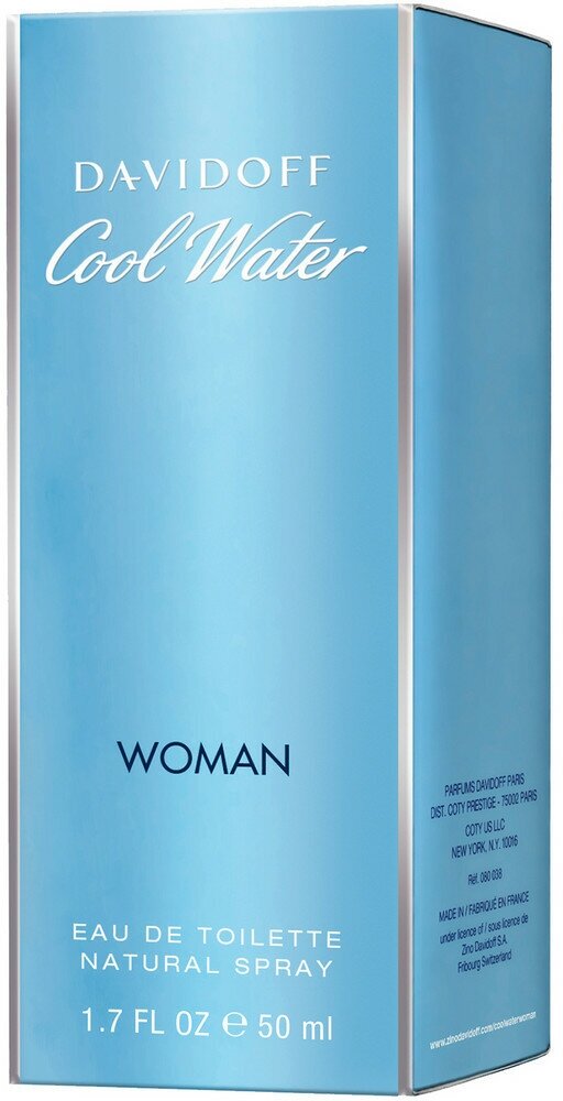 Davidoff Cool Water Women Товар Туалетная вода 50 мл спрей HFC Prestige Manufacturing FR - фото №15