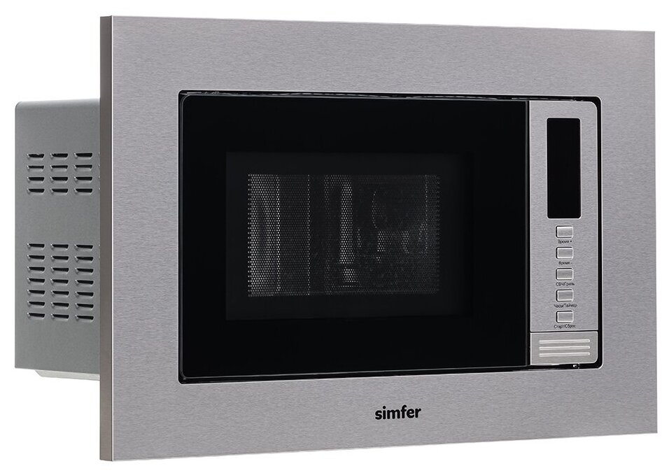Встраиваемая микроволновая печь Simfer MD2210, 20 литров, 1080 Вт, Нержавеющая сталь - фото №9