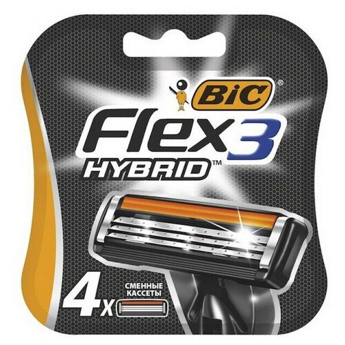 Сменные кассеты BIC Flex 3 Hybrid 4 шт