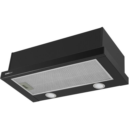 кухонная вытяжка cata c 600 glass l Встраиваемая вытяжка HOMSAIR Flat 60 Glass Black, цвет корпуса черный, цвет окантовки/панели черный