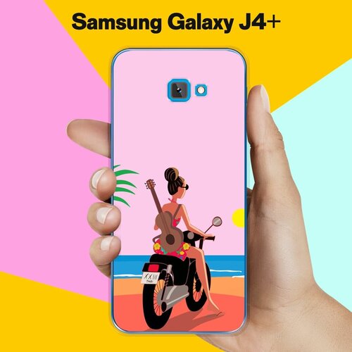 силиконовый чехол одуванчик в капельках на samsung galaxy j4 самсунг джей 4 плюс Силиконовый чехол на Samsung Galaxy J4+ Закат / для Самсунг Галакси Джей 4 Плюс 2018